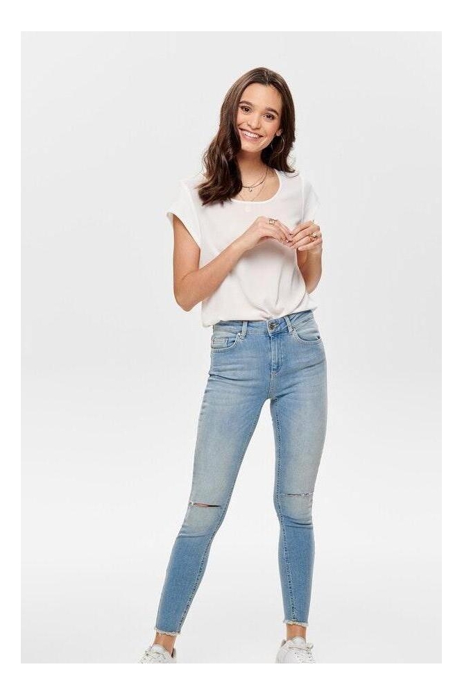 ONLVIC S/S SOLID TOP NOOS WVN 15142784 Cloud Dancer